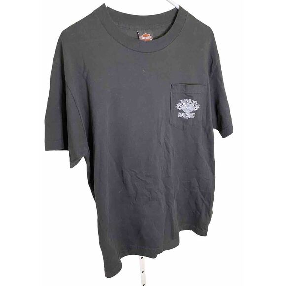 HARLEY DAVIDSON Mens Sz MEDIUM‎ black Graphic Tee Shirt  Wytheville Virginia - Picture 1 of 4